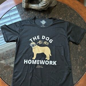 Black Dog Humor T-Shirt child medium